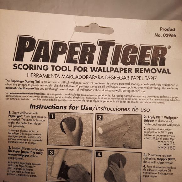 Zinsser DIF Paper Tiger Wallpaper Removal Tool #02966 - Set of 2 - Picture 4 of 7